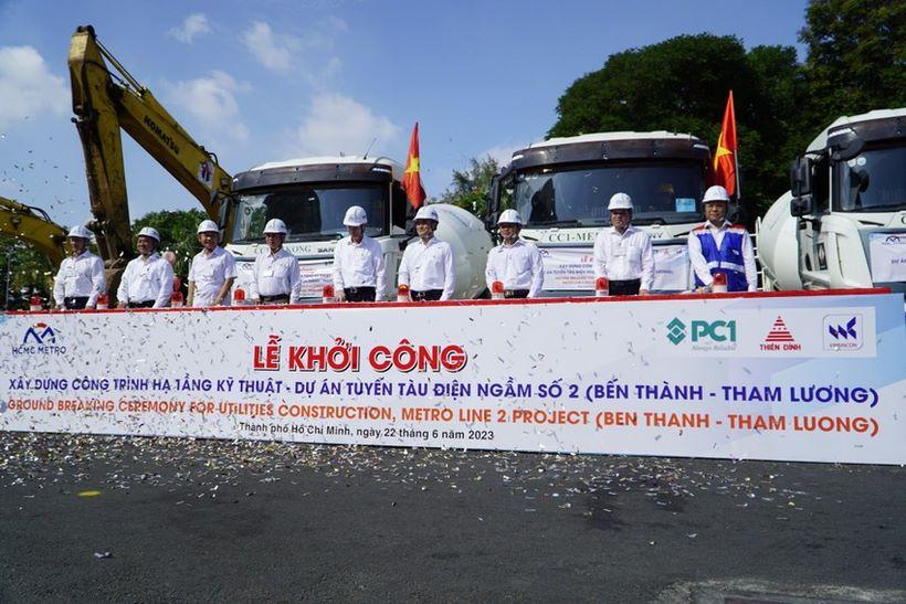 Tuyến Metro số 2 khởi công xây dựng hạ tầng kỹ thuật