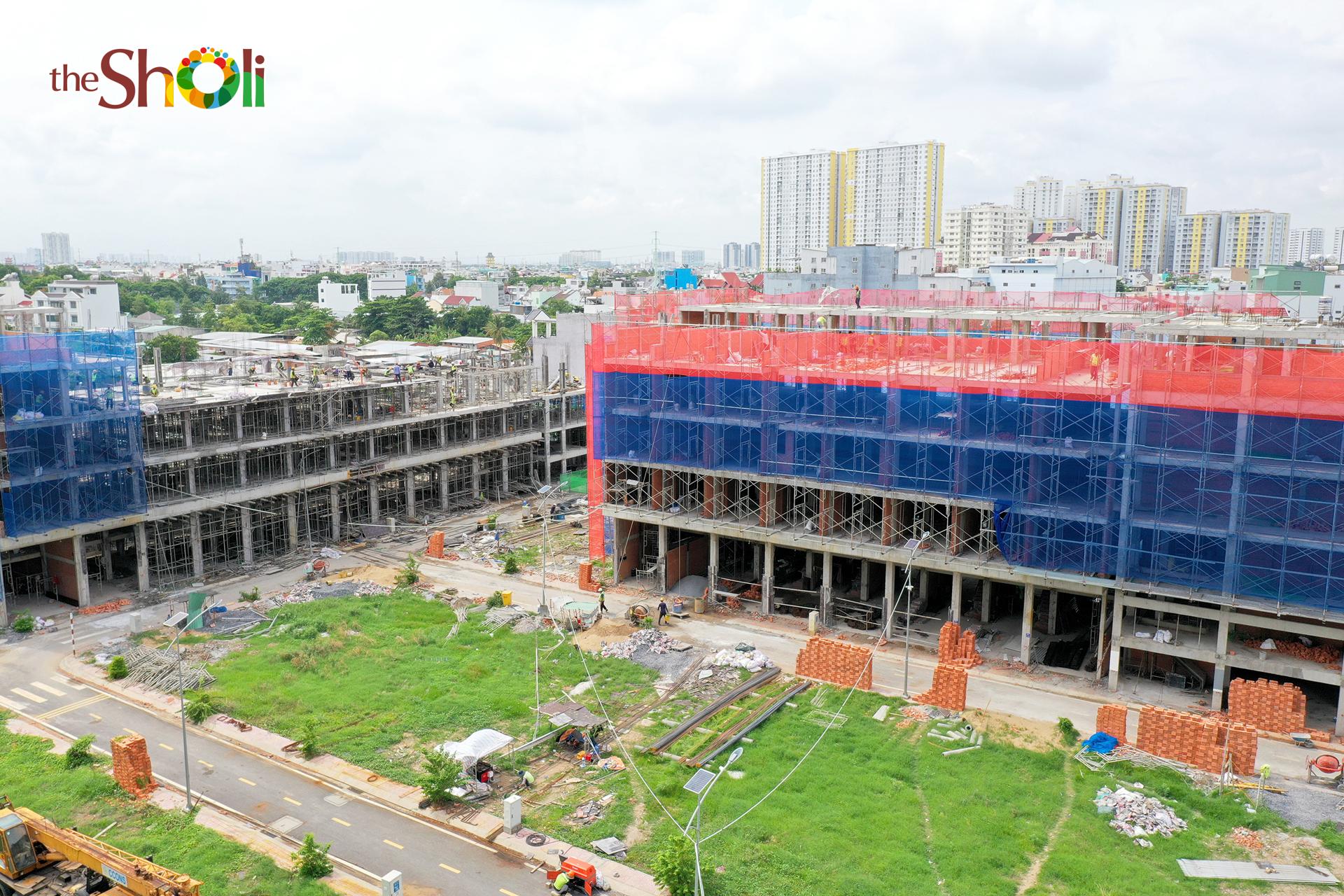 Tiến độ xây dựng dự án The Sholi Bình Tân tháng 7/2024