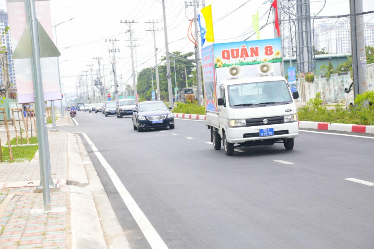 Quận 8: Khánh thành đường Bình Đăng và khởi công Trung tâm y tế